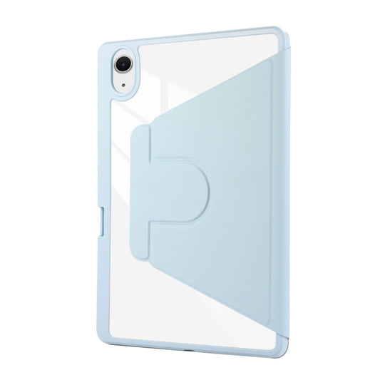 For iPad Pro Air 11 2025 / 2024 ENKAY 360 Rotation PMMA Leather Smart Tablet Case with Pen Slot(Blue) by ENKAY