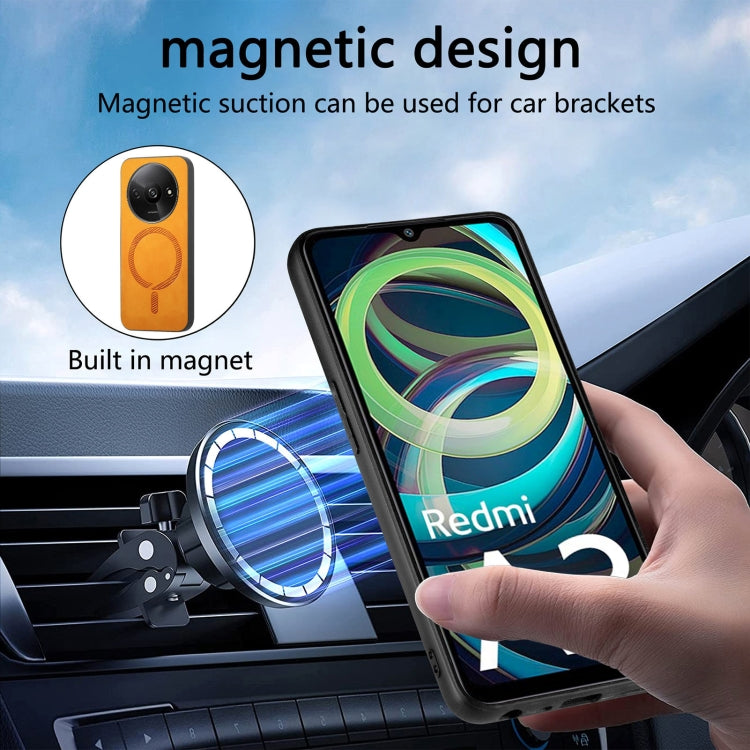 For Xiaomi 14 Ultra Solid Color Retro Magsafe PU Back Cover Phone Case(Blue) by buy2fix