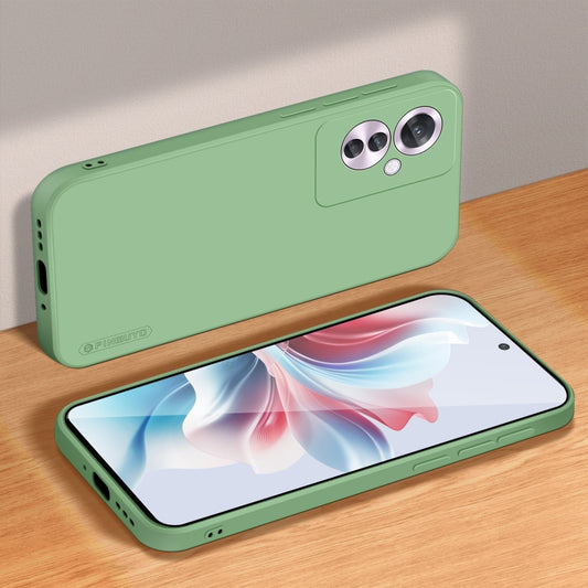 For OPPO Reno11 F PINWUYO Sense Series Liquid Silicone TPU Phone Case(Green) by PINWUYO