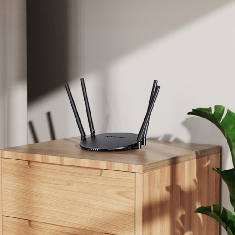 WAVLINK WN530G3 4x 5dBi Foldable Antenna AC1200 Dual Band Wireless Repeater Router, Plug:EU Plug by WAVLINK