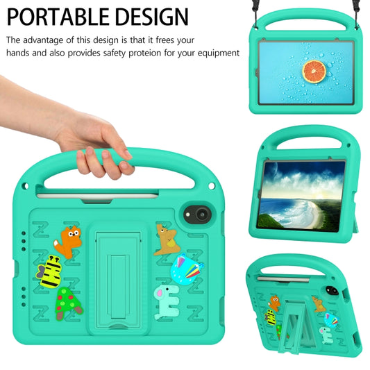 For iPad mini 6 / mini 2024 Cartoon Sparrow EVA Shockproof Tablet Case(Glacier Green) - iPad mini 6 Cases by buy2fix | Online Shopping UK | buy2fix