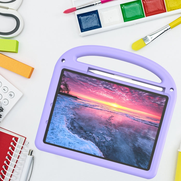 For iPad Air 11 2025 / 2024 Cartoon Sparrow EVA Shockproof Tablet Case(Taro Purple) by buy2fix