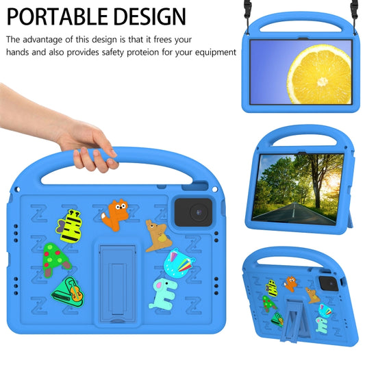 For Lenovo Tab M11 / Xiaoxin Pad 11 2024 Cartoon Sparrow EVA Shockproof Tablet Case(Blue) by buy2fix