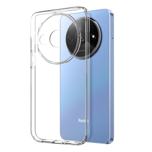 For Xiaomi Redmi A3 4G NORTHJO Transparent TPU Phone Case with Tempered Glass Film(Transparent) - Xiaomi Cases by NORTHJO | Online Shopping UK | buy2fix