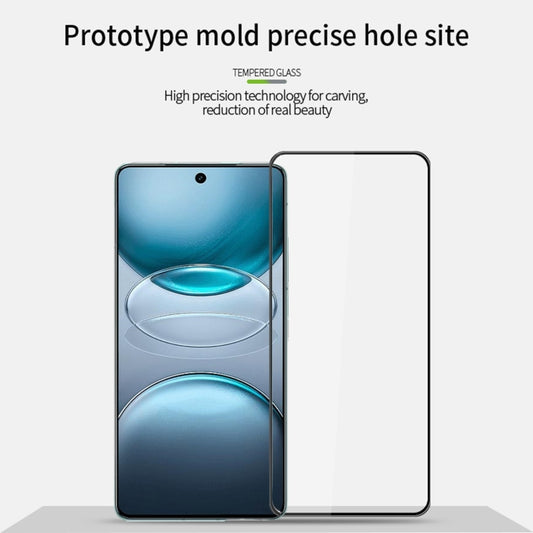 For vivo X100s PINWUYO 9H 3D Curved Full Screen Explosion-proof Tempered Glass Film(Black) by PINWUYO