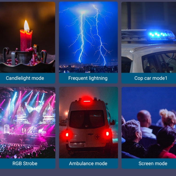 M1SE 12 Effects RGB Photography Lamp 0.96-inch TFT Screen Pocket Fill Light by buy2fix