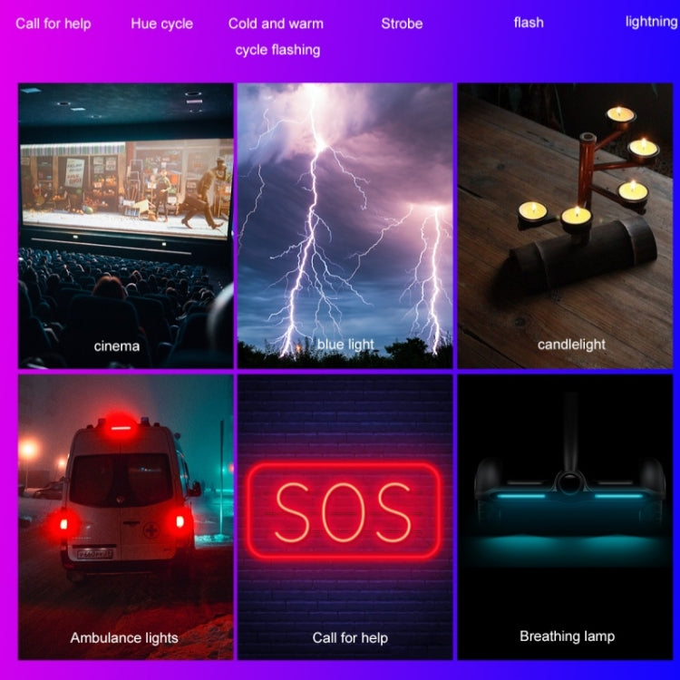 V16R Wth OLED Screen 24 Effects RGB Light Pocket Fill Light for Mobile Phone / Tablet / Laptop by buy2fix