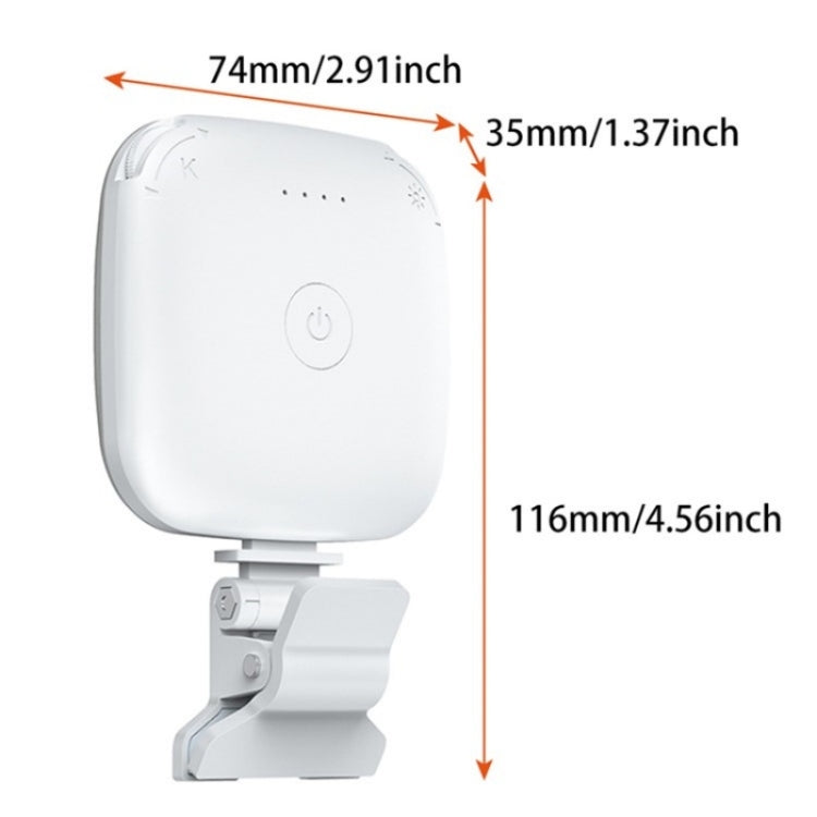 V15 Mini Clip-On Portable LED Fill Light Phone Laptop Video Conference Live Streaming Fill Lamp(White) by buy2fix