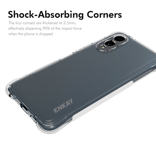 For Fujitsu Arrows We2 / F-52E ENKAY Clear TPU Shockproof Anti-slip Phone Case by ENKAY