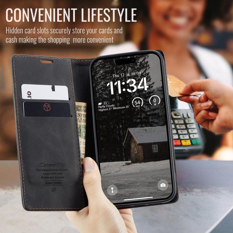 For iPhone 17 Air CaseMe 013 Multifunctional Horizontal Flip Leather Phone Case(Black) - iPhone 17 Air Cases by CaseMe | Online Shopping UK | buy2fix