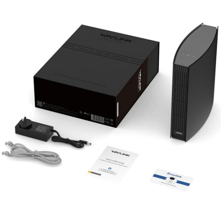 WAVLINK WN538A8 With LCD Screen AC3200 Home Dual Band Gigabit Smart WiFi Router, Plug:AU Plug by WAVLINK