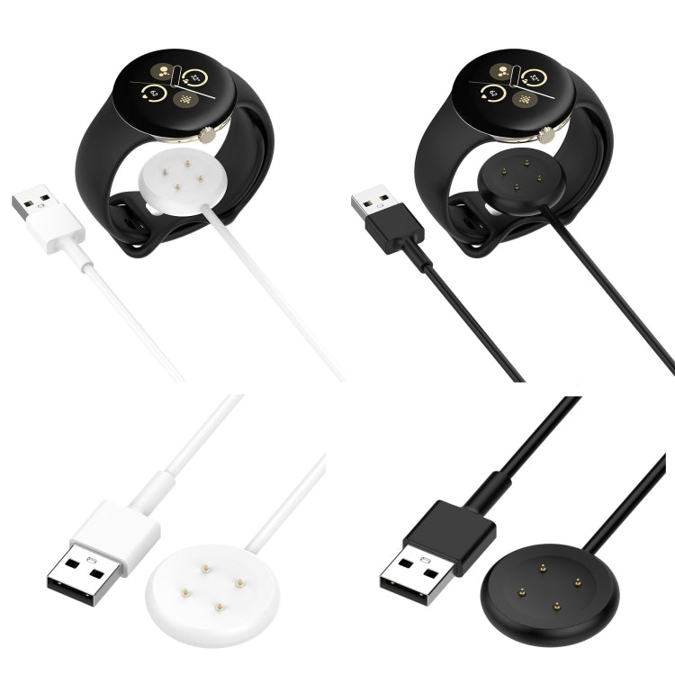 For Google Pixel Watch 3 41 / 45mm USB Interface Smart Watch Charging Cable, Length: 1m(White) by buy2fix