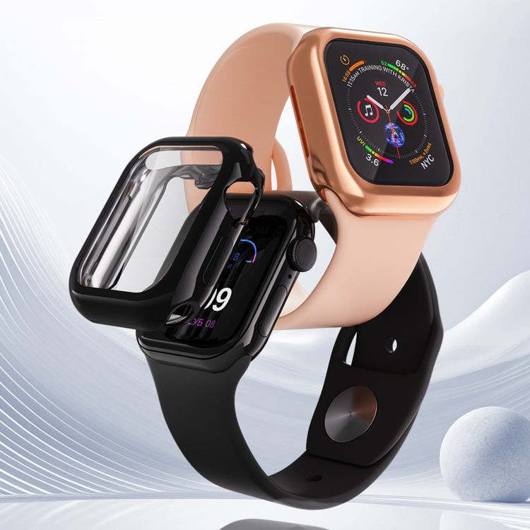 For Apple Watch Series 10 46mm Full Coverage TPU Electroplated Watch Case(Midnight Blue) - Watch Cases by buy2fix | Online Shopping UK | buy2fix