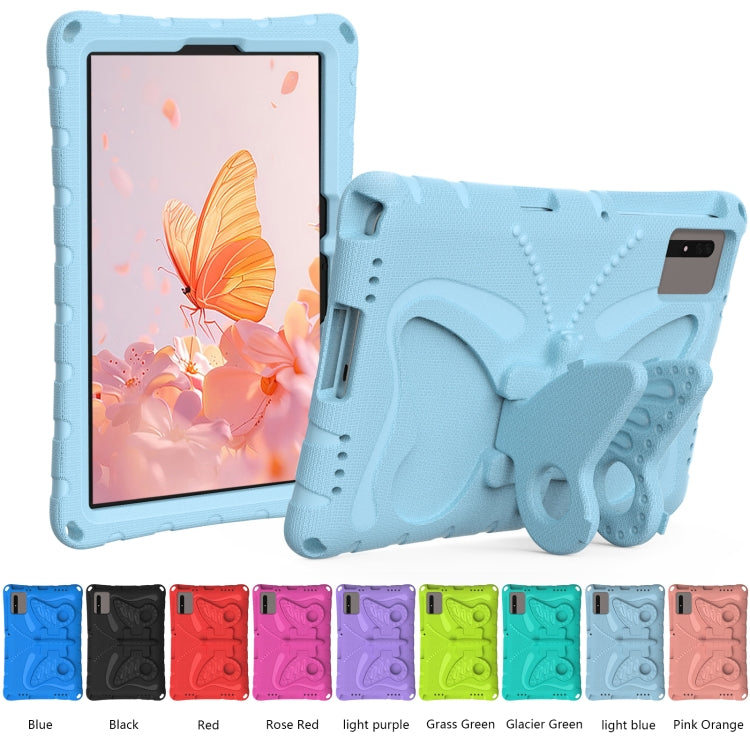 For Lenovo Tab M11 / Xiaoxin Pad 11 2024 Butterfly Bracket EVA Shockproof Tablet Case(Light Blue) by buy2fix