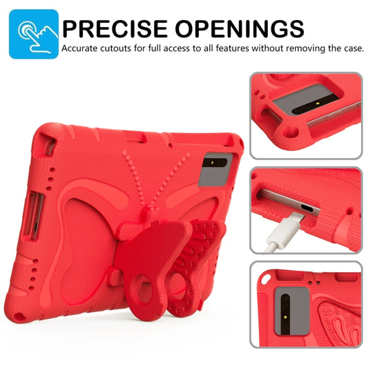 For Lenovo Tab M11 / Xiaoxin Pad 11 2024 Butterfly Bracket EVA Shockproof Tablet Case(Red) by buy2fix