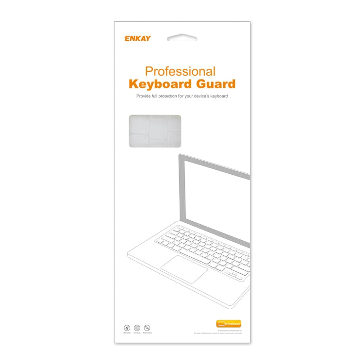 For MacBook Pro 14.2 / 16.2 / Air 13.6 / 15.3 / 14 inch A3434 2025 (M5) ENKAY EU Version Soft TPU Keyboard Protector Film by ENKAY