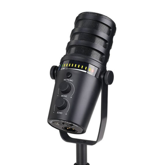 MV7 Monitoring Cardioid Dynamic Live Broadcast Microphone With Desktop Bracket by buy2fix