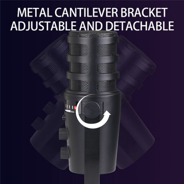 MV7 Monitoring Cardioid Dynamic Live Broadcast Microphone With Desktop Bracket by buy2fix