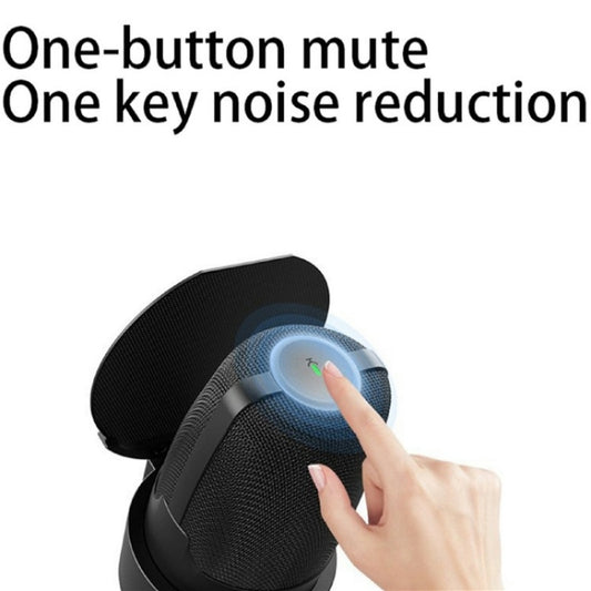 ME9 USB Microphone ENC Noise Reduction Desktop Microphone With RGB Light(White) by buy2fix