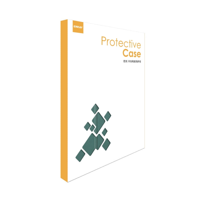 For OnePlus Pad 2 / Pad Pro 12.1 ENKAY Tri-fold Custer Texture Platic Leather Smart Tablet Case(Grey) - Others by ENKAY | Online Shopping UK | buy2fix