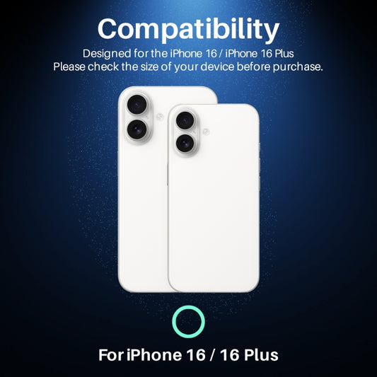 For iPhone 16 / 16 Plus NORTHJO Camera Lens Protector CD Veins 3D Tempered Glass Film(Silver) by NORTHJO