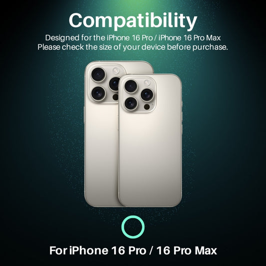 For iPhone 16 Pro / 16 Pro Max NORTHJO Camera Lens Protector Glitter Ring 3D Tempered Glass Film(Gold) by NORTHJO