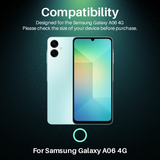 For Samsung Galaxy A06 4G NORTHJO Camera Lens Protector CD Metal Ring Tempered Glass Film(Green) - Galaxy Tempered Glass by NORTHJO | Online Shopping UK | buy2fix