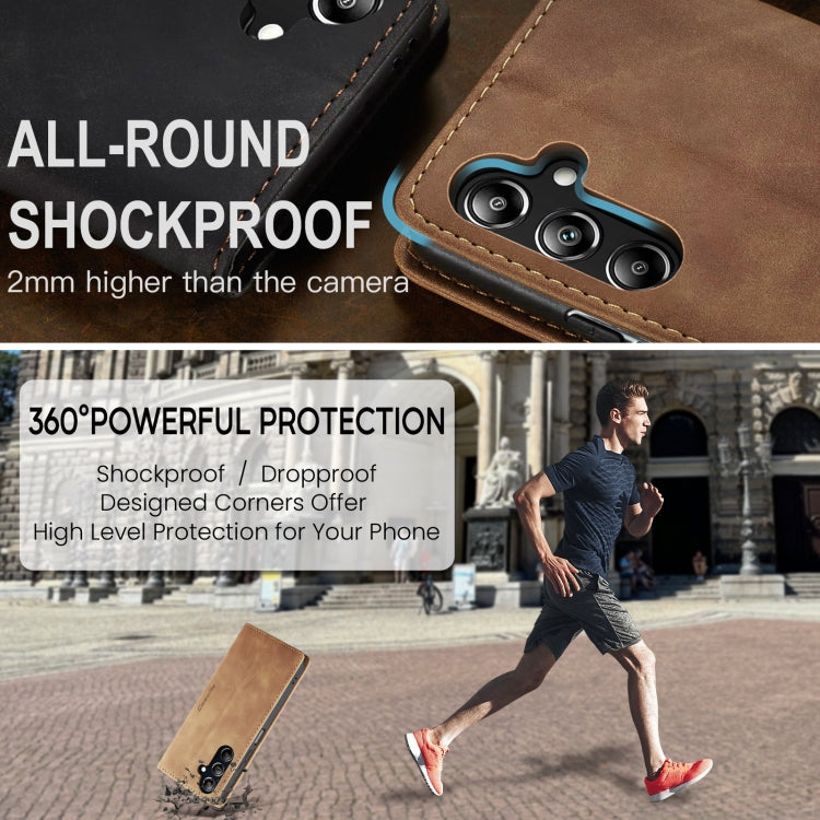 For Samsung Galaxy A16 5G CaseMe 013 Multifunctional Horizontal Flip Leather Phone Case(Brown) by CaseMe