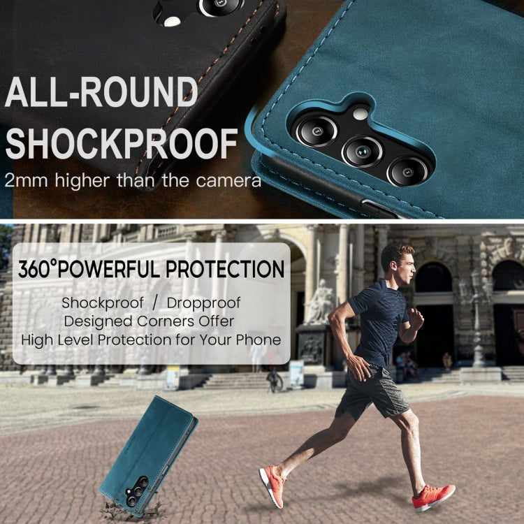 For Samsung Galaxy A16 5G CaseMe 013 Multifunctional Horizontal Flip Leather Phone Case(Blue) by CaseMe