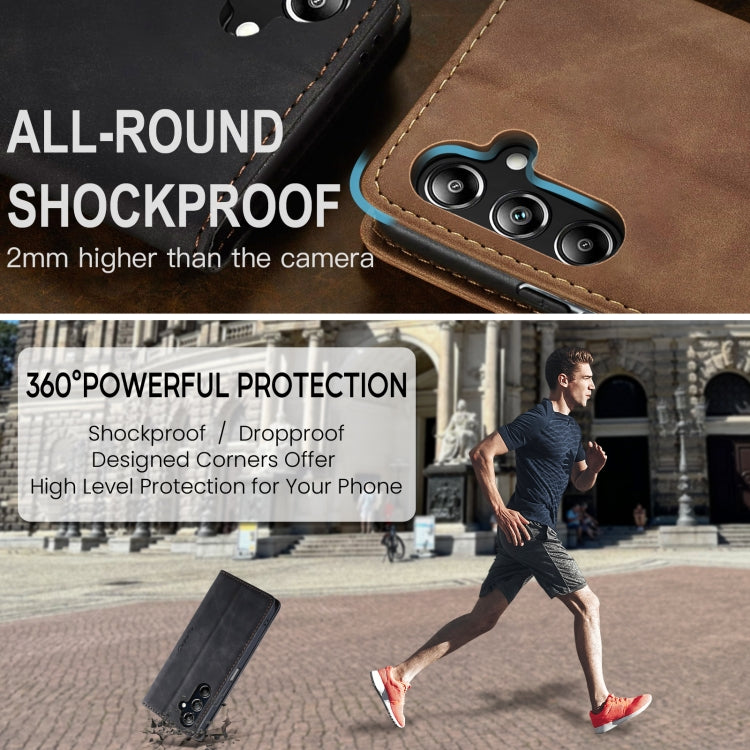 For Samsung Galaxy A16 5G CaseMe 013 Multifunctional Horizontal Flip Leather Phone Case(Black) by CaseMe