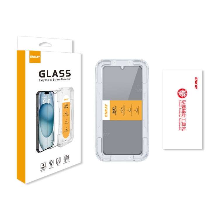 For Xiaomi Redmi 14R / 14C ENKAY Easy Install Anti-peeping Privacy Tempered Glass Film - 14C Tempered Glass by ENKAY | Online Shopping UK | buy2fix