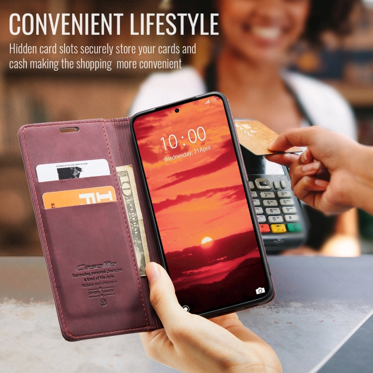 For Xiaomi 14T CaseMe 013 Multifunctional Horizontal Flip Leather Phone Case(Red) by CaseMe