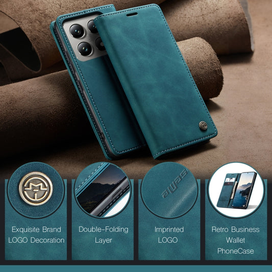 For Xiaomi 14T Pro CaseMe 013 Multifunctional Horizontal Flip Leather Phone Case(Blue) by CaseMe