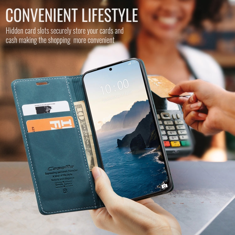 For Xiaomi 14T Pro CaseMe 013 Multifunctional Horizontal Flip Leather Phone Case(Blue) by CaseMe