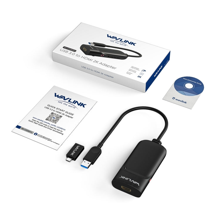 WAVLINK UG3501H Super Speed USB 3.0 To HDMI/Multi Monitor Video Graphic Adapter by WAVLINK