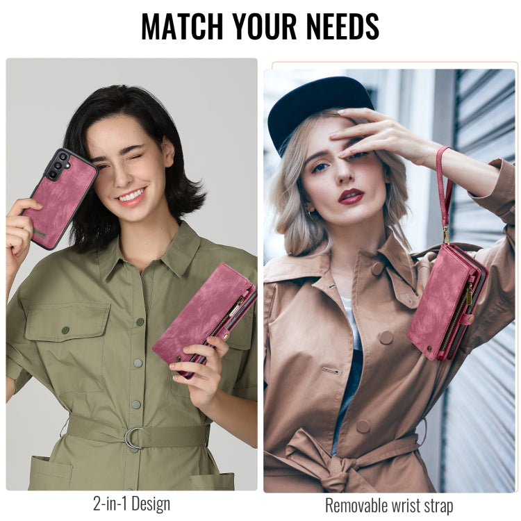 For Samsung Galaxy A16 5G CaseMe 008 Detachable Multifunctional Leather Phone Case(Wine Red) by CaseMe