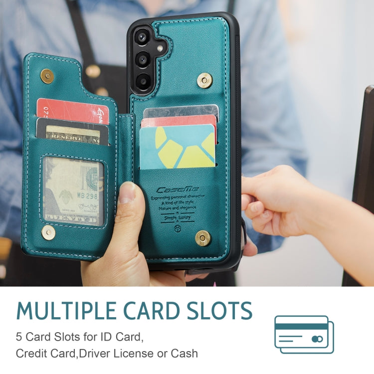 For Samsung Galaxy A16 5G CaseMe C22 Card Slots Holder RFID Anti-theft Phone Case(Green) by CaseMe