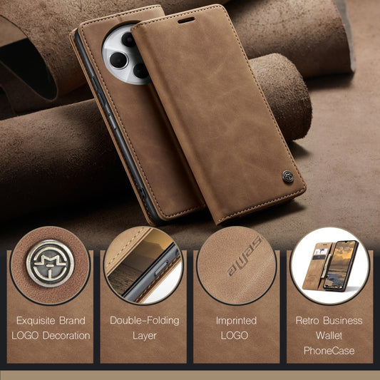 For Redmi 14C CaseMe 013 Multifunctional Horizontal Flip Leather Phone Case(Brown) by CaseMe