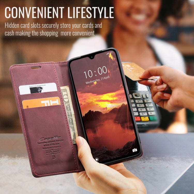 For Redmi 14C CaseMe 013 Multifunctional Horizontal Flip Leather Phone Case(Red) by CaseMe