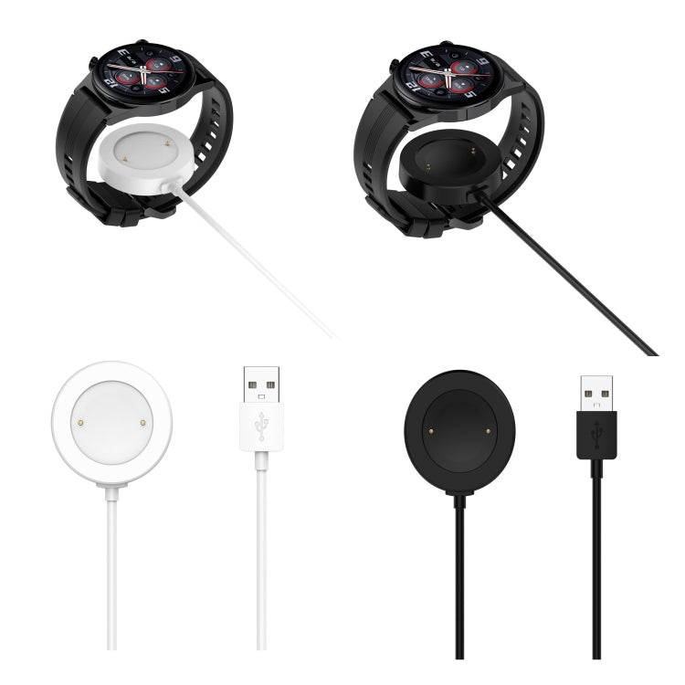 For Honor Watch 5 USB Port Integrated Magnetic Watch Charging Cable(White) - Charger by buy2fix | Online Shopping UK | buy2fix