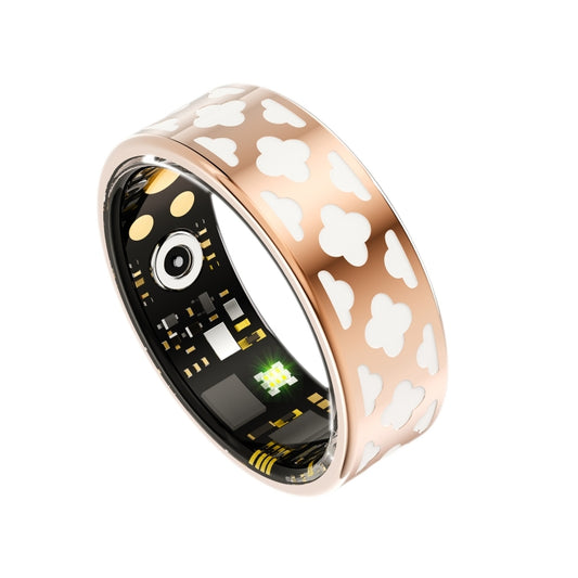 R10M SIZE 7 Smart Ring, Support Heart Rate / Blood Oxygen / Sleep Monitoring / Multiple Sports Modes(Rose Gold) by buy2fix