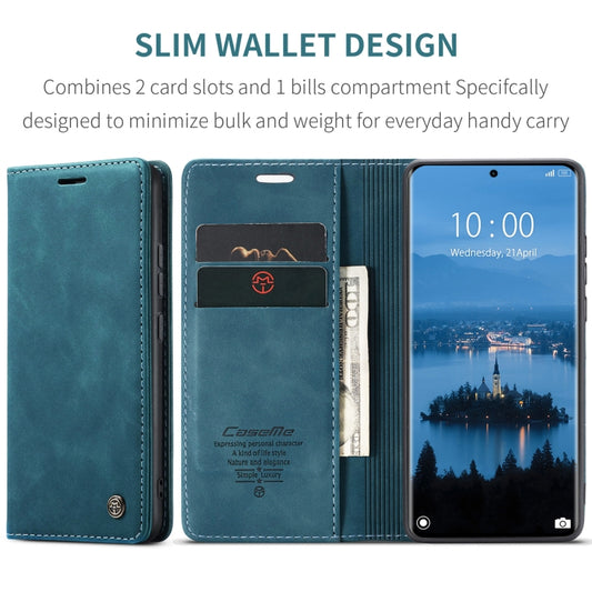 For Redmi Note 14 Pro 5G CaseMe 013 Multifunctional Horizontal Flip Leather Phone Case(Blue) by CaseMe