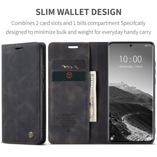 For Redmi Note 14 Pro 5G CaseMe 013 Multifunctional Horizontal Flip Leather Phone Case(Black) by CaseMe