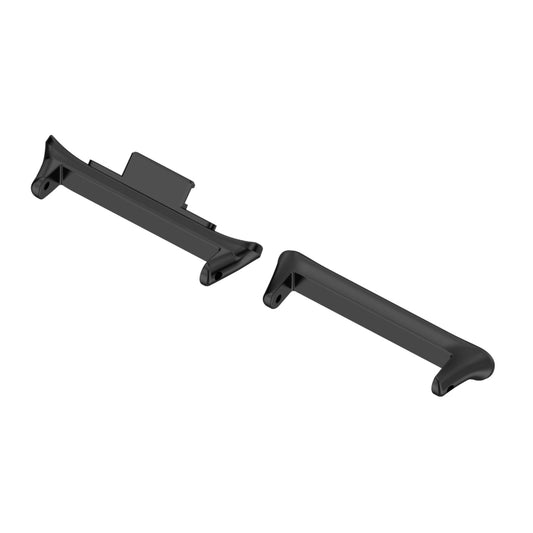 For Xiaomi Smart Band 9 Pro 1 Pair 20mm 316 Stainless Steel Metal Watch Band Connector(Black) by buy2fix