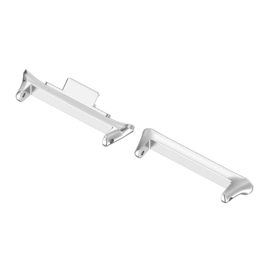 For Xiaomi Smart Band 9 Pro 1 Pair 20mm 316 Stainless Steel Metal Watch Band Connector(Silver) by buy2fix