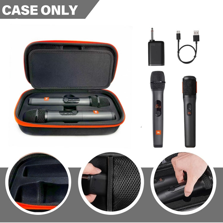 For JBL PartyBox Handheld Wireless Mic Travel Storage Bag Portable EVA Hard Shell Protective Bag by buy2fix