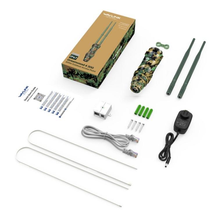 WAVLINK WN570HN2 Poe Weatherproof WiFi Extender 300Mbps High Power Outdoor Router, Plug:EU Plug - Wireless Routers by WAVLINK | Online Shopping UK | buy2fix