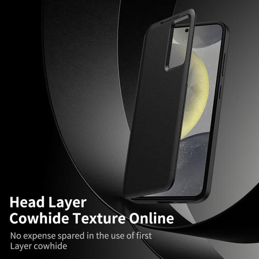 For Samsung Galaxy S23 5G Smart View Window Leather Phone Case with Card Slot(Black) - Galaxy S23 5G Cases by buy2fix | Online Shopping UK | buy2fix