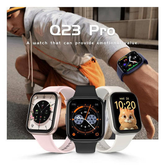 Q23 Pro 1.83 inch Color Screen IP68 Waterproof Bluetooth Call Smart Watch, Support Health Monitoring(White) - Smart Watches by buy2fix | Online Shopping UK | buy2fix