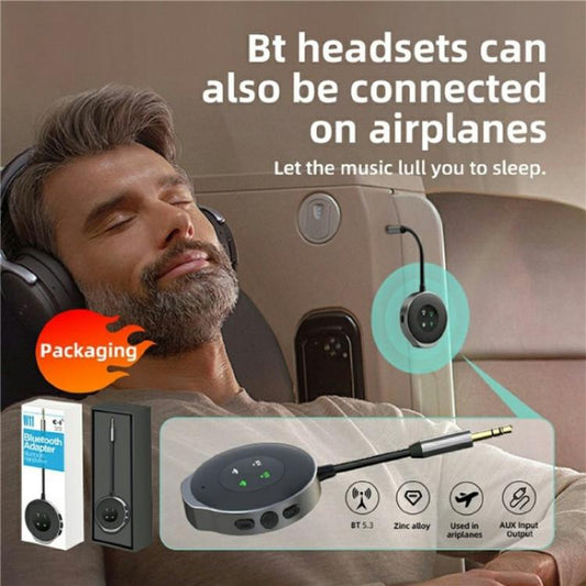 W11 Wireless Music Streaming Audio Adapter 2-in-1 Car Bluetooth 5.3 Transmitter Receiver - Bluetooth Adapters by buy2fix | Online Shopping UK | buy2fix